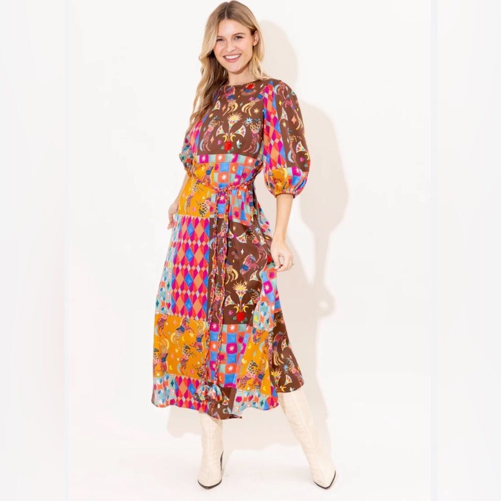 Alden Adair Clover Triple Crown Dress XS